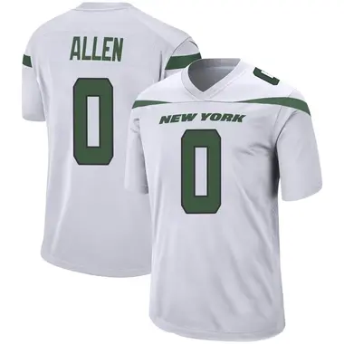 Braelon Allen Men's Game White New York Jets Spotlight Jersey