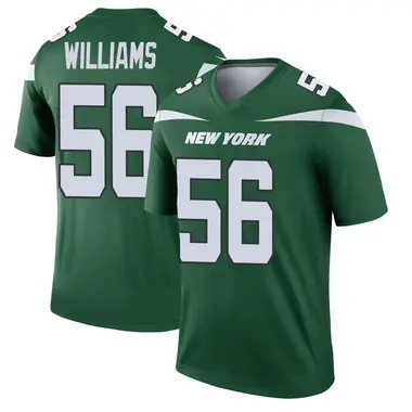 Quincy Williams Men's Legend Green New York Jets Gotham Player Jersey